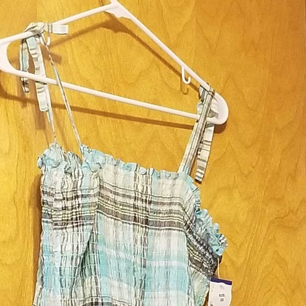 COPY - COPY - Blue Plaid Smock Top 🦚 3 for $21 or…